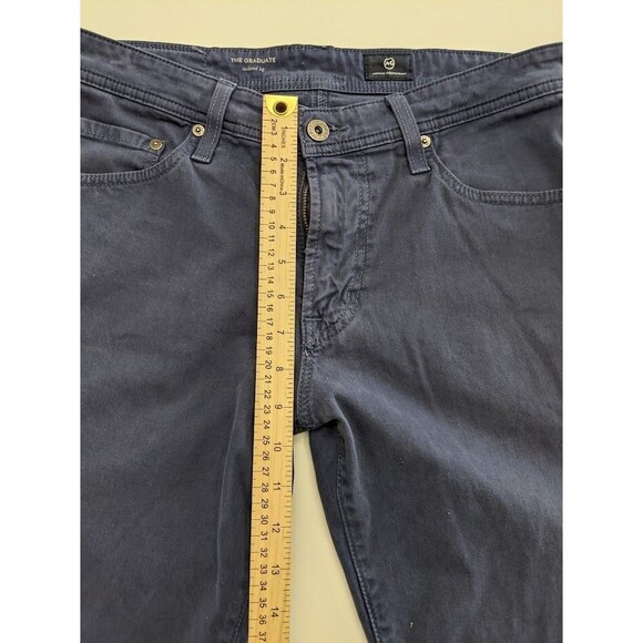 Adriano Goldschmied Men's The Graduate Tailored Leg Pants Blue Size 29 - Picture 4 of 11